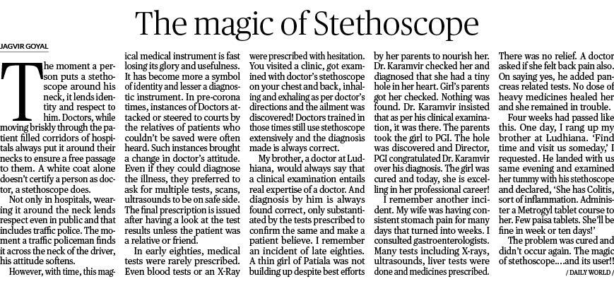 The Magic of Stethoscope